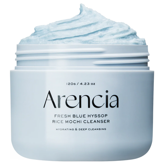 Arencia Blue Hyssop Rice Mochi Cleanser